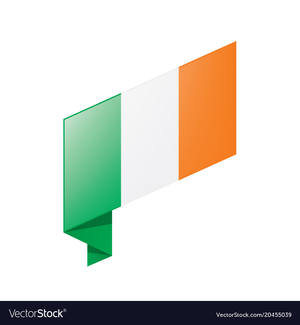 Ireland flag Royalty Free Vector Image - VectorStock