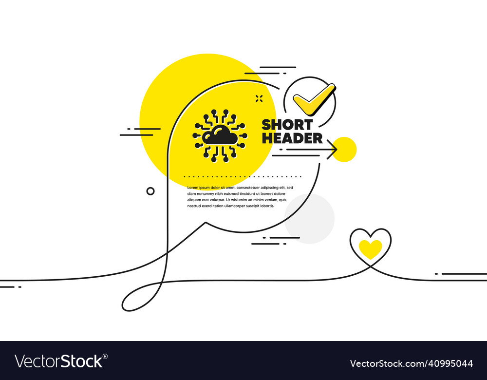 Cloud computing network icon internet data vector image Cloud computing network icon internet data