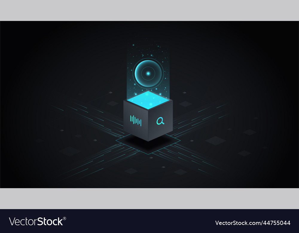 Deep learning concept vector image Deep learning concept
