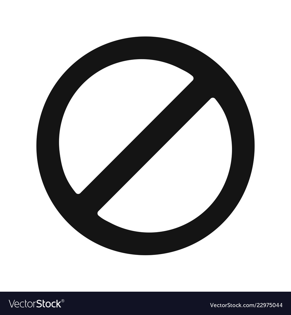 Forbidden icon Royalty Free Vector Image - VectorStock