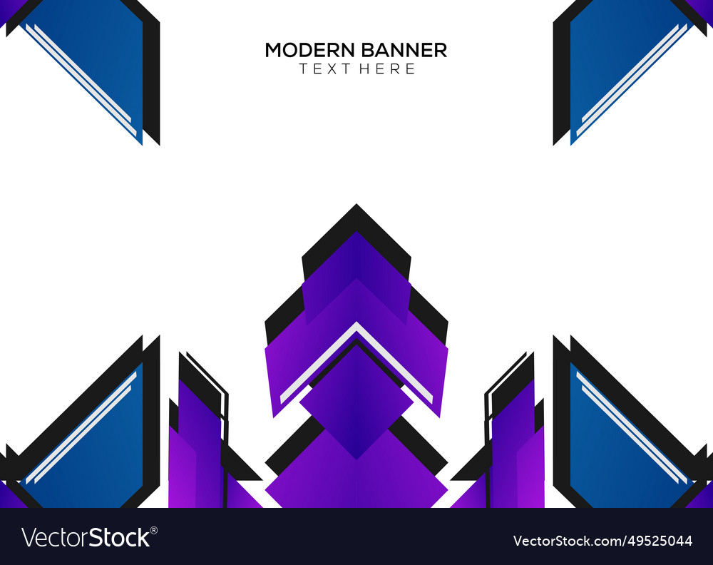 Gradient geometric background modern design vector image Gradient geometric background modern design