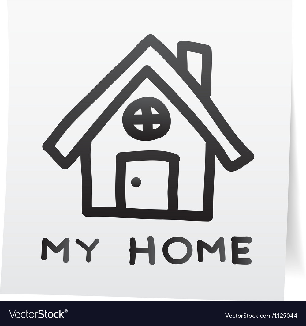 Hand Draw Cartoon On Paper Note Stickerseps10 Vector Image