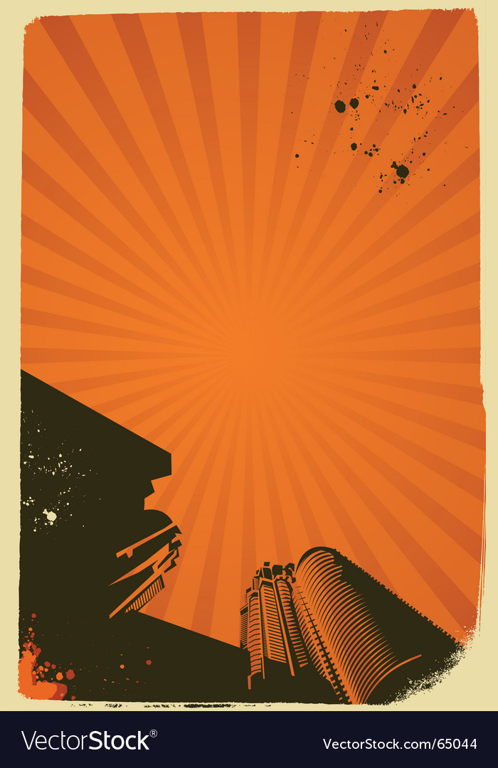 Poster with stripes