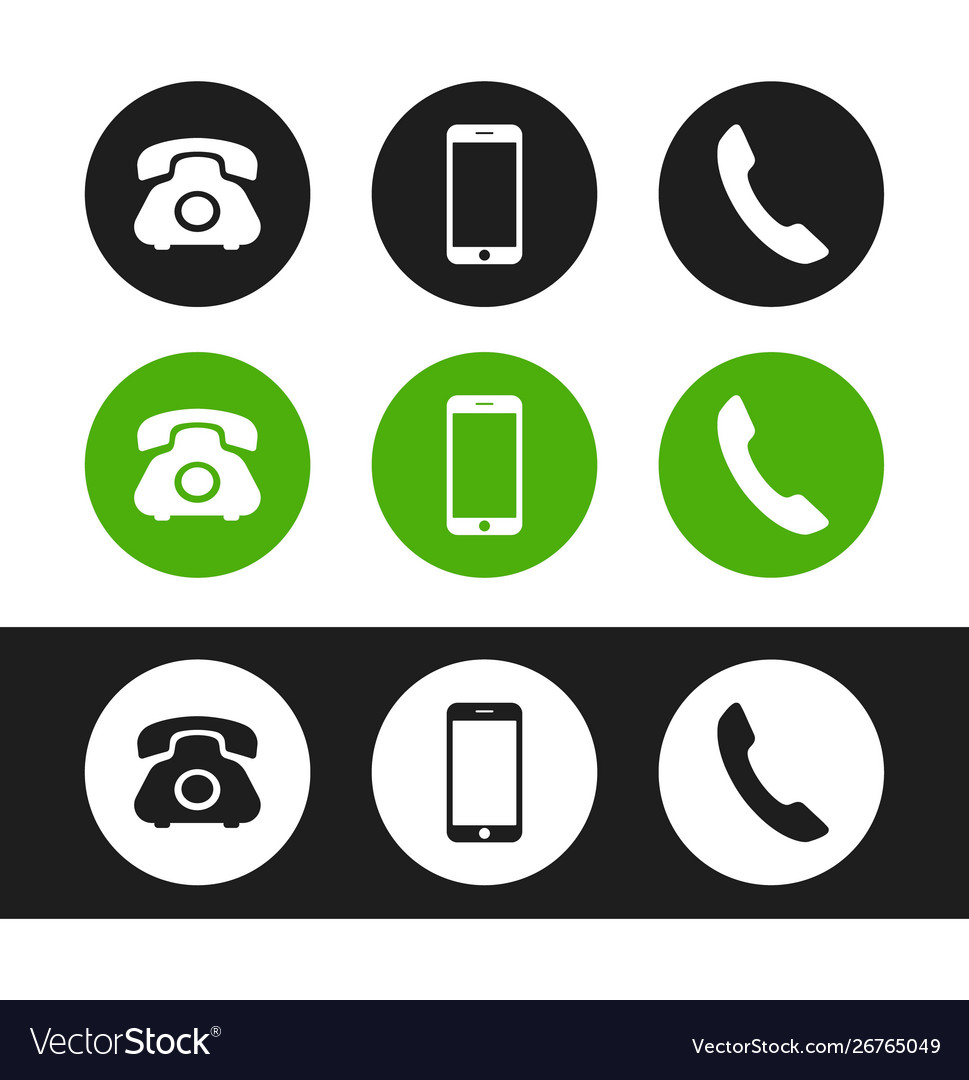 Flat phone icon