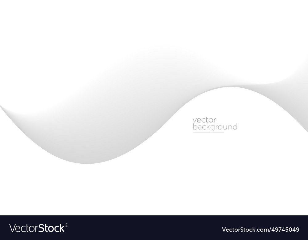 Flowing grey curve shape with soft gradient vector image Flowing grey curve shape with soft gradient