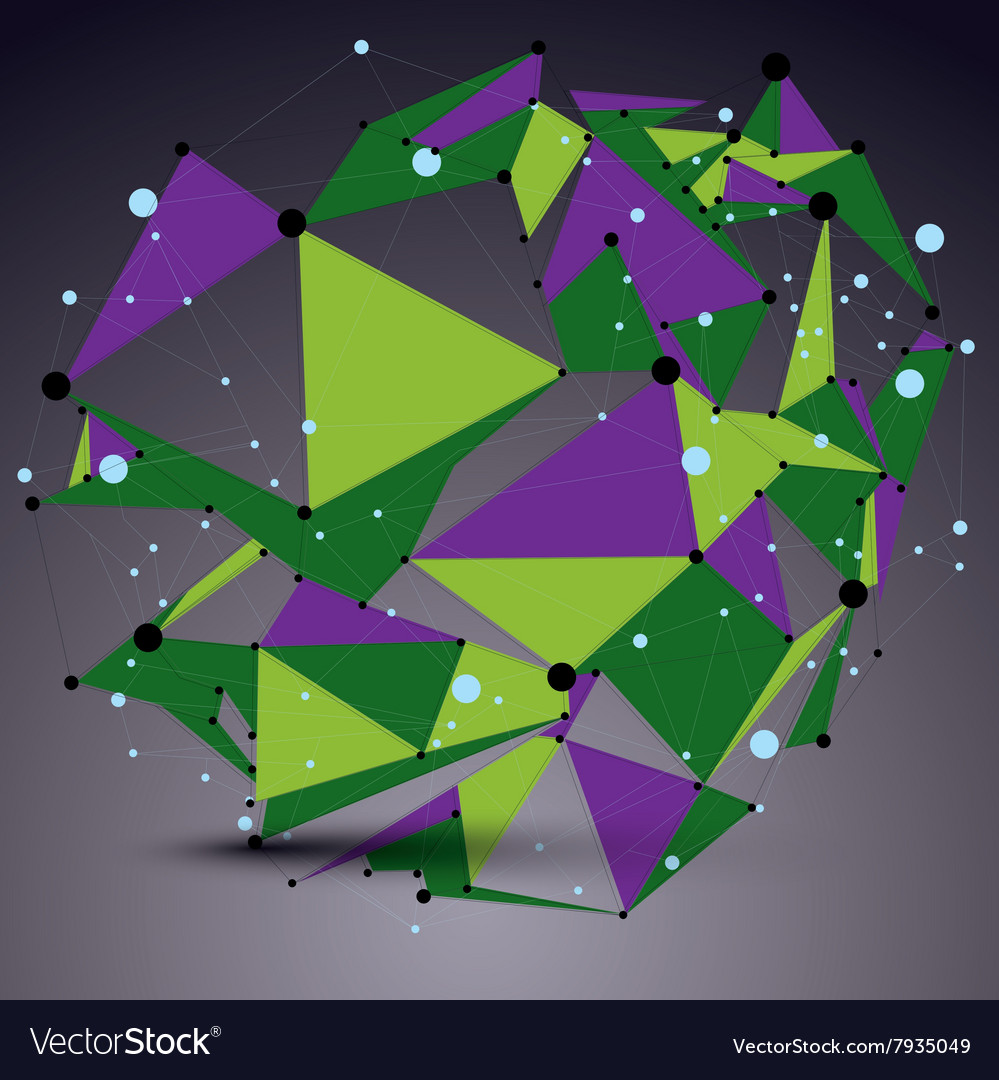 Geometric abstract 3d complicated lattice object