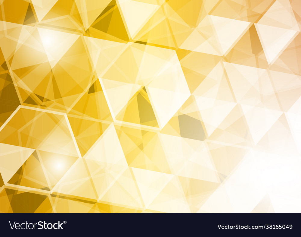 Golden Hexagon Pattern Background