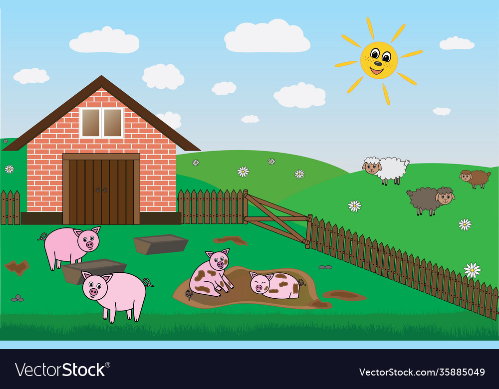 sheep house clipart