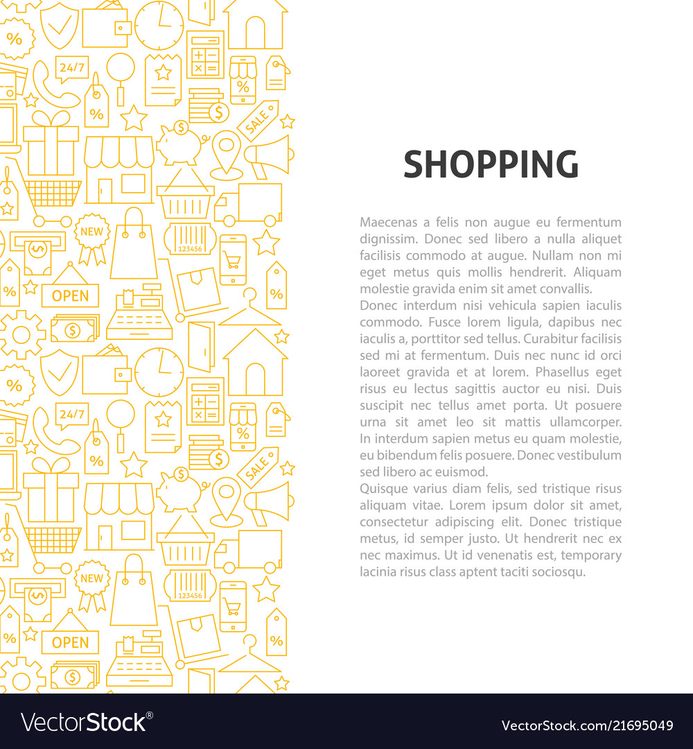 Shopping line pattern concept