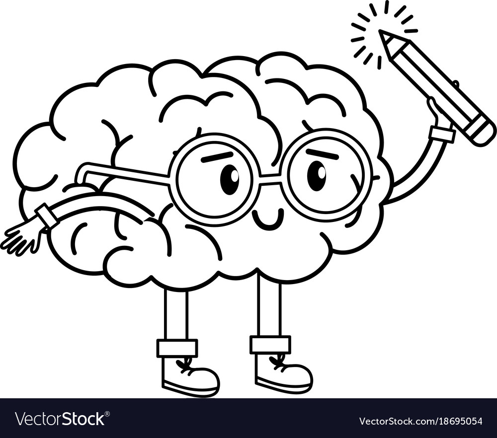 Brain Cartoon Design