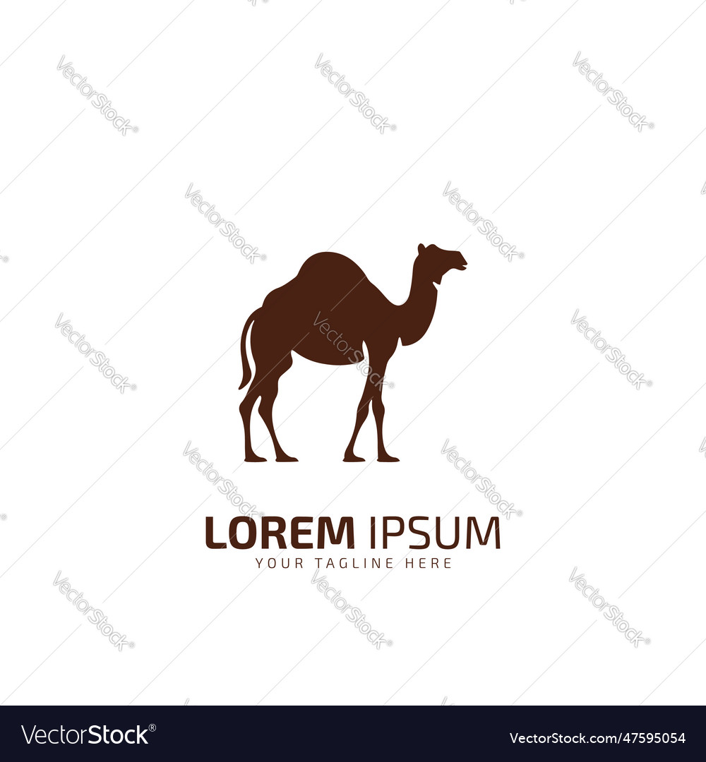 Camel graphic icon brown sign symbol