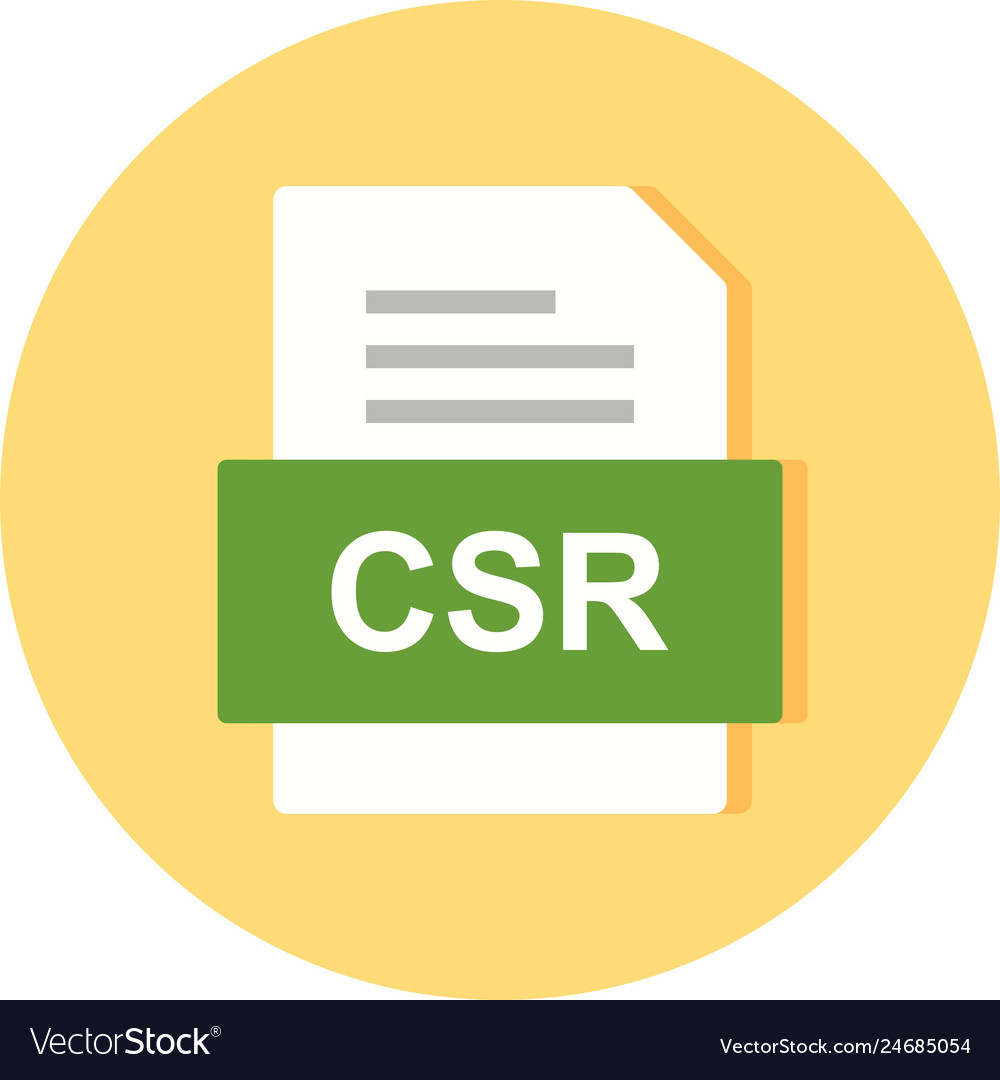 Csr file document icon
