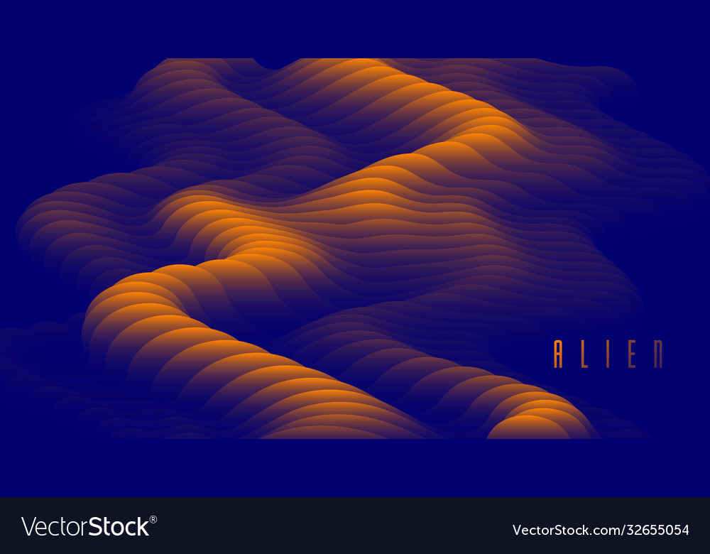 Dimensional gradient shape element for design vector image Dimensional gradient shape element for design
