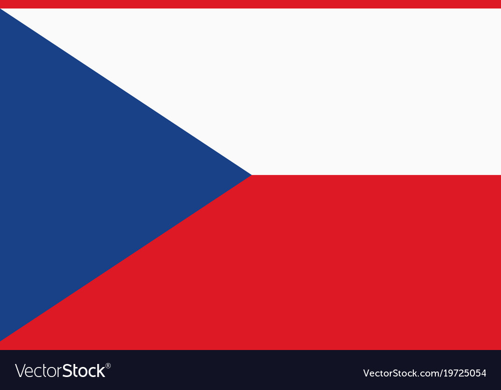 Flag Of The Czech Republic Royalty Free Vector Image