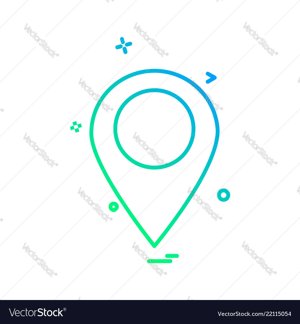 Navigation icon design vector image Navigation icon design