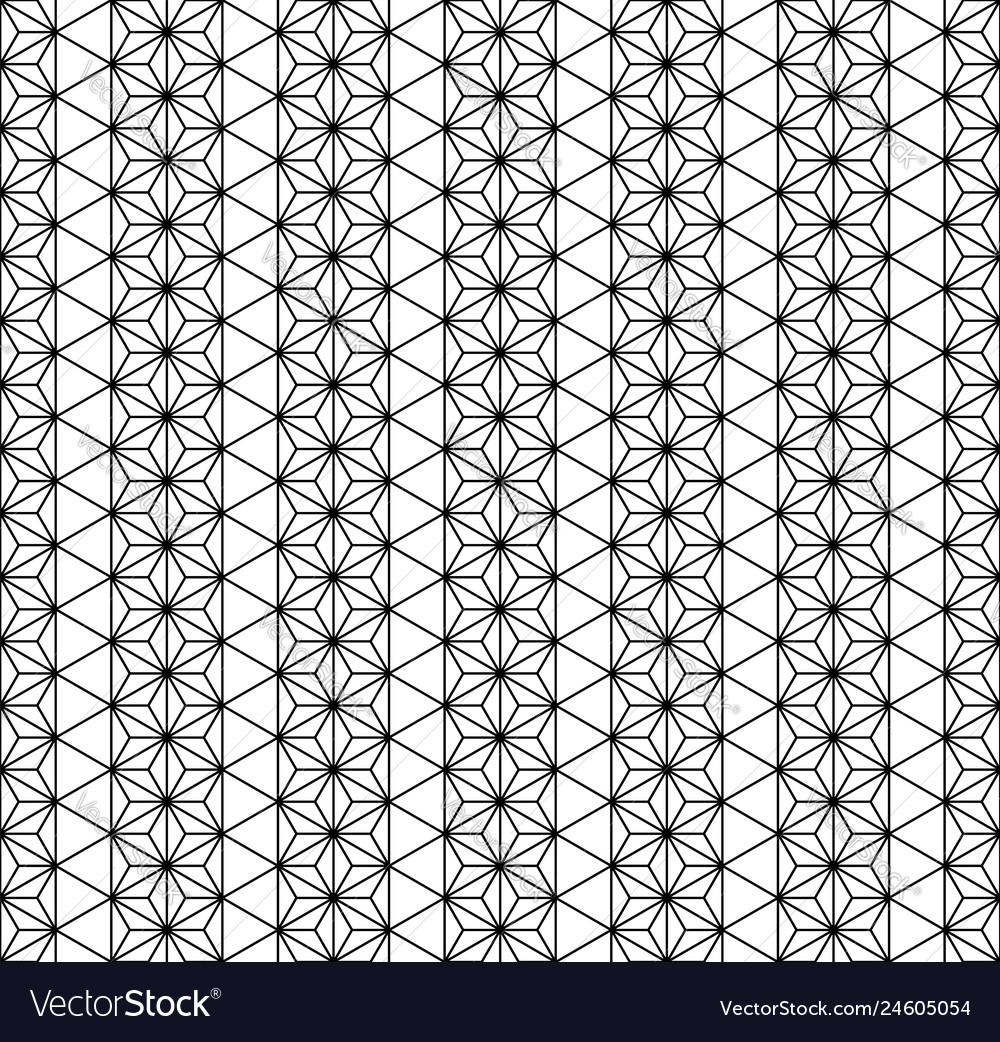 Seamless traditional japanese geometric ornament Vector Image