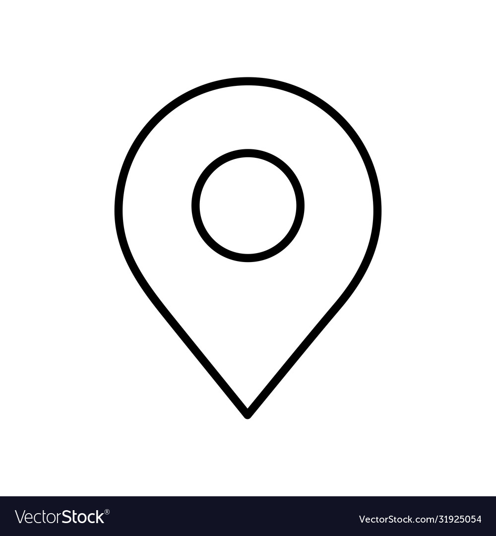 Web icons concept location pin icon line style