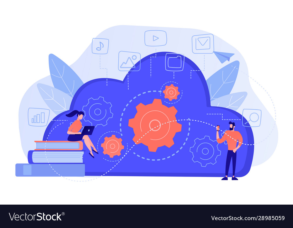 Big data architecture concept Royalty Free Vector Image