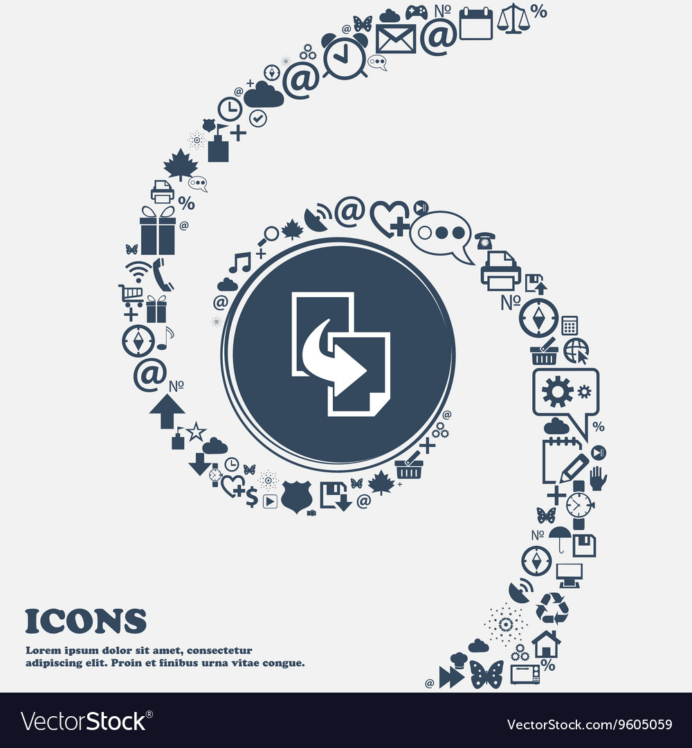 Copy file sign icon duplicate document symbol