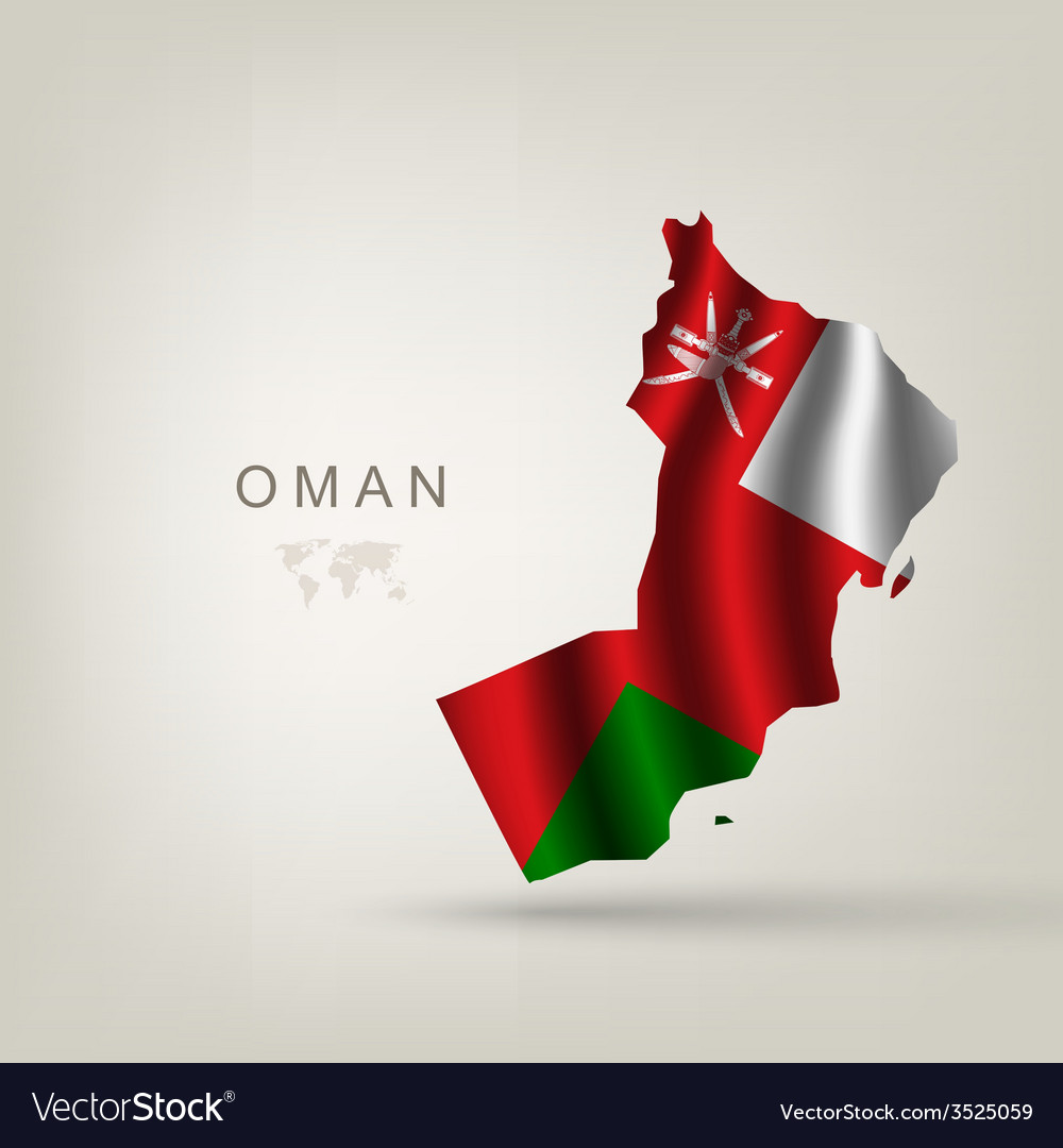 Flag of oman as a country Royalty Free Vector Image