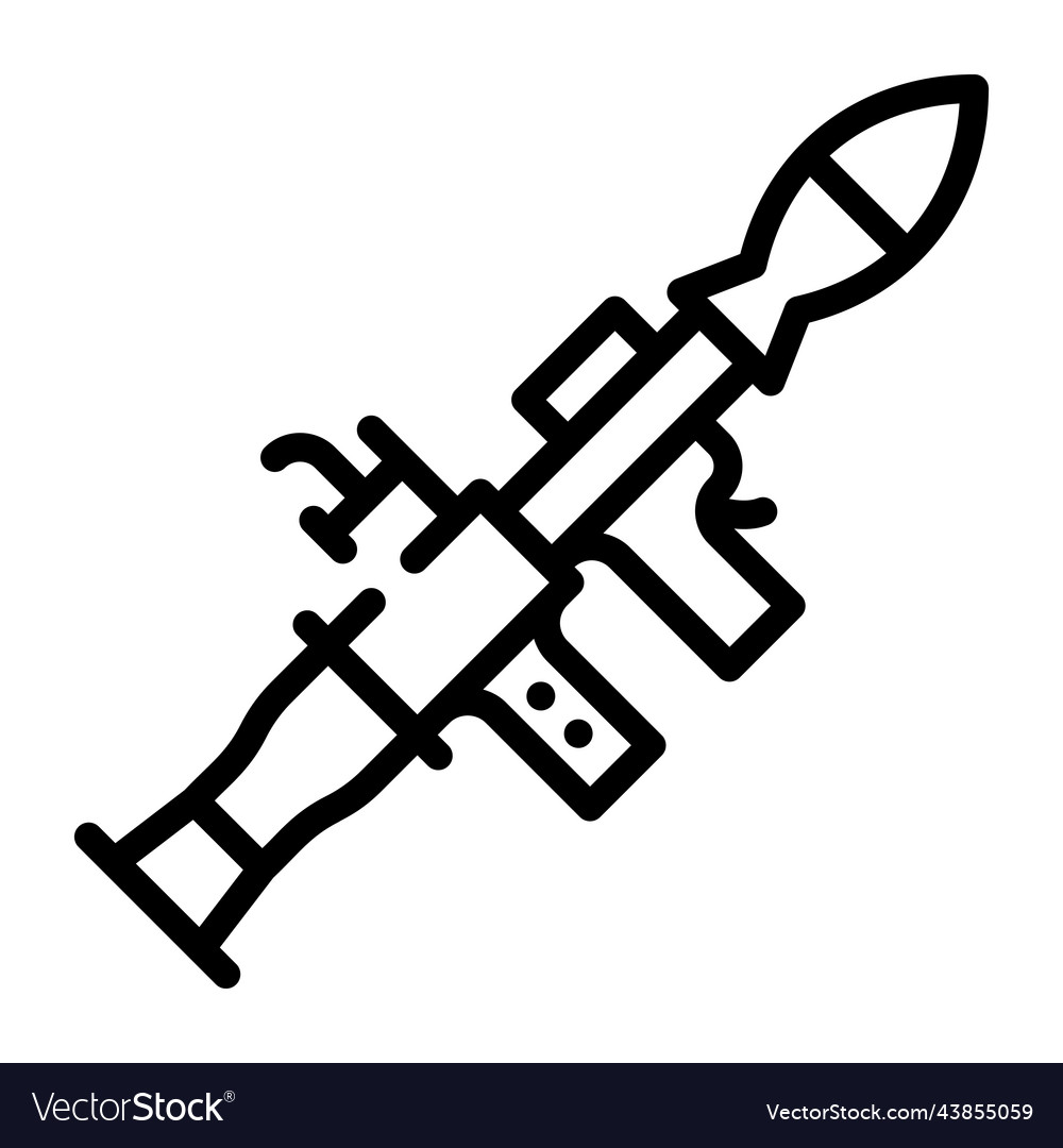 Grenade launcher Royalty Free Vector Image - VectorStock