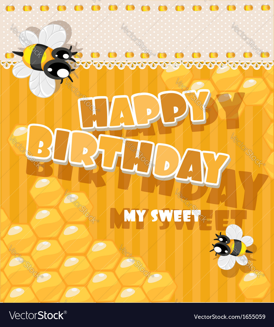 Happy birthday to my sweet - card