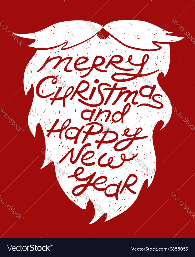 isolated santas beard with