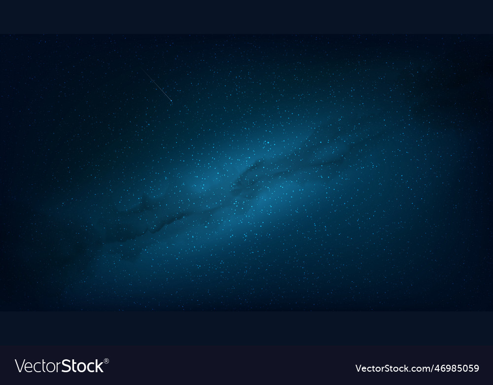 Night shining starry sky galaxy milky way nebula vector image Night shining starry sky galaxy milky way nebula