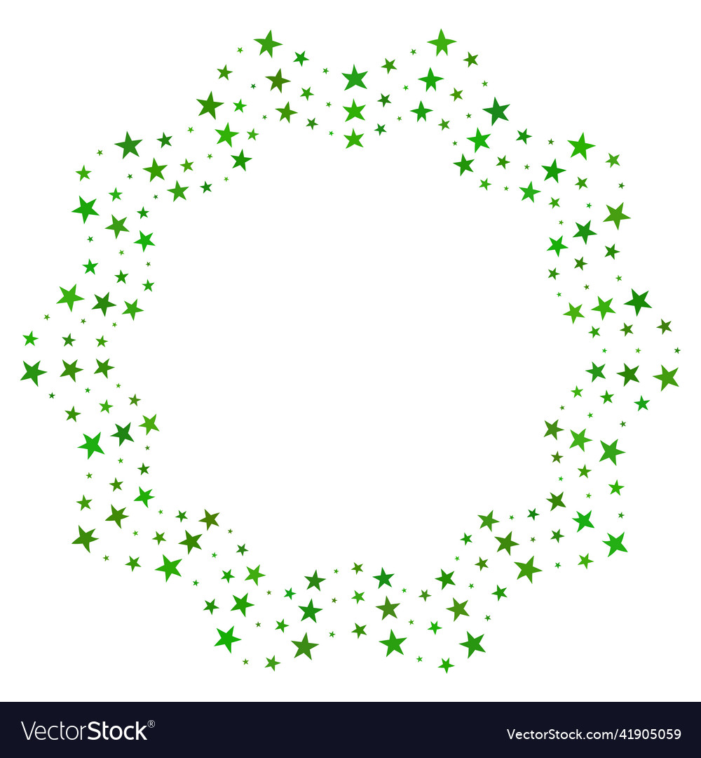 Screen printing pattern with stars radiant frame vector image Screen printing pattern with stars radiant frame