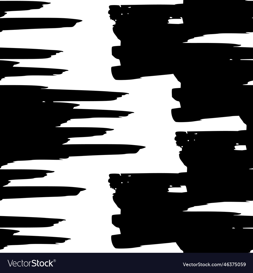 Seamless pattern with black marker scribbles vector image Seamless pattern with black marker scribbles