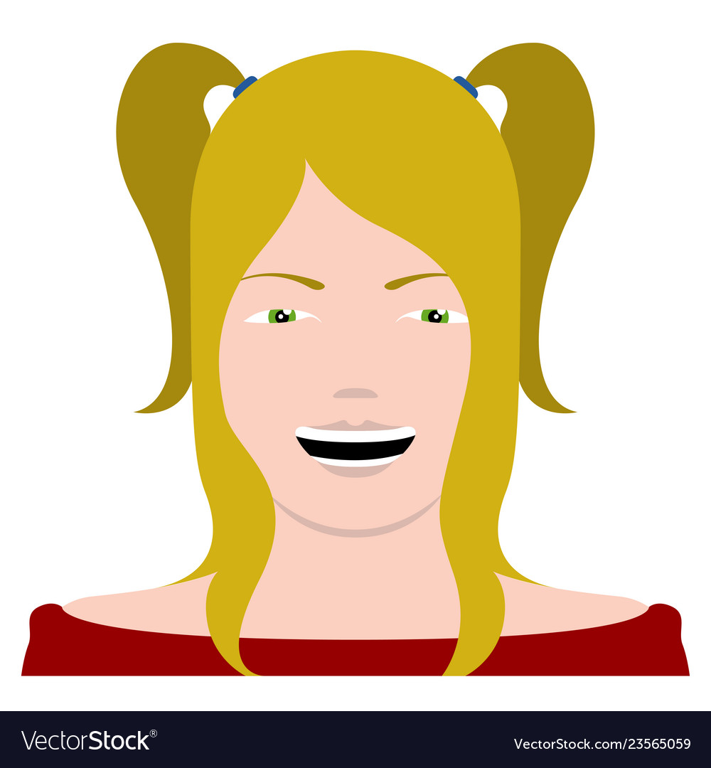 Self avatar of a woman Royalty Free Vector Image