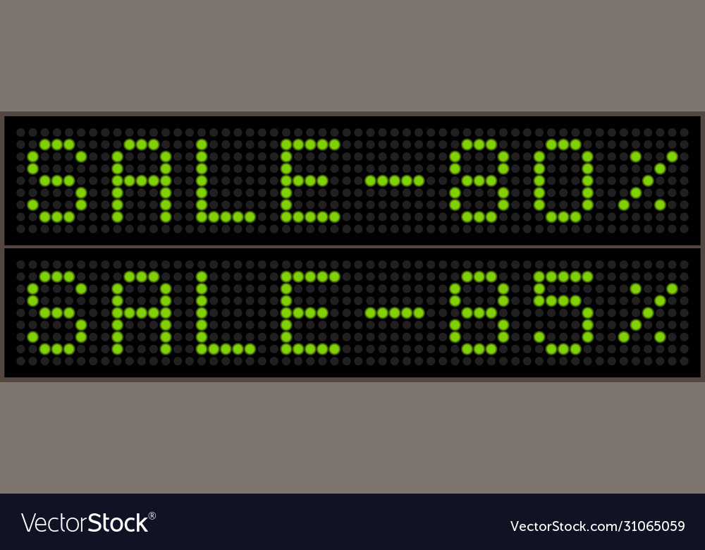 Set led displays with words sale 80 and 85