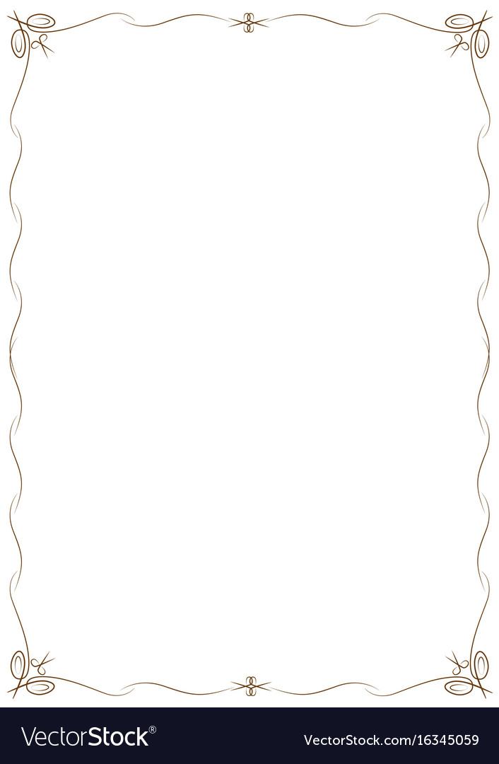 Simple frame with corners in the form