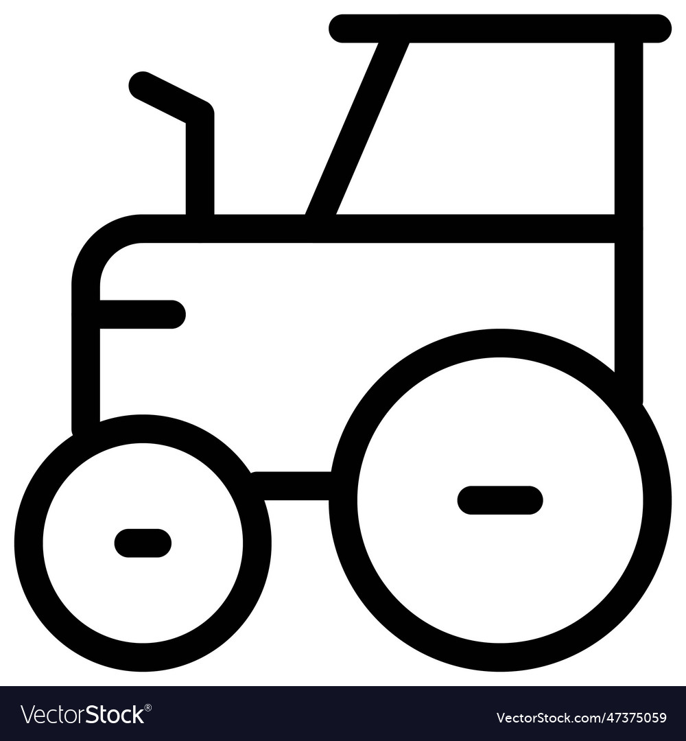 Tractor often used in agricultural tasks Vector Image