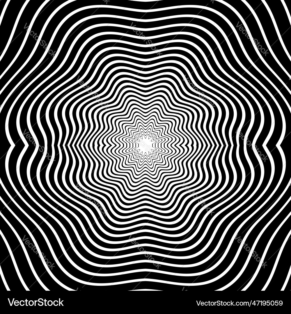 Wave Pattern Line Radium Wavy lines radial pattern Royalty Free Vector Image