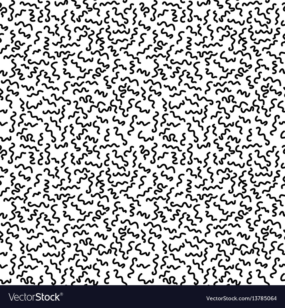 Black and white memphis seamless pattern