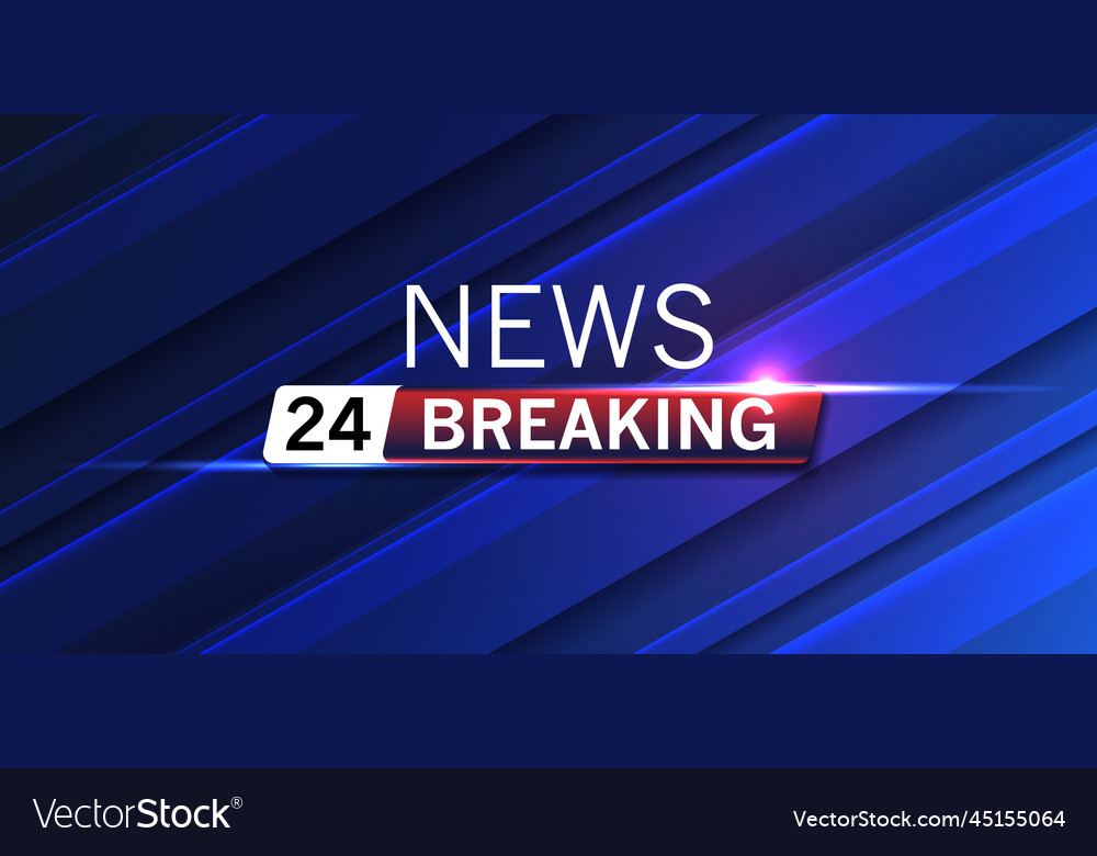 Breaking news background business or technology Vector Image