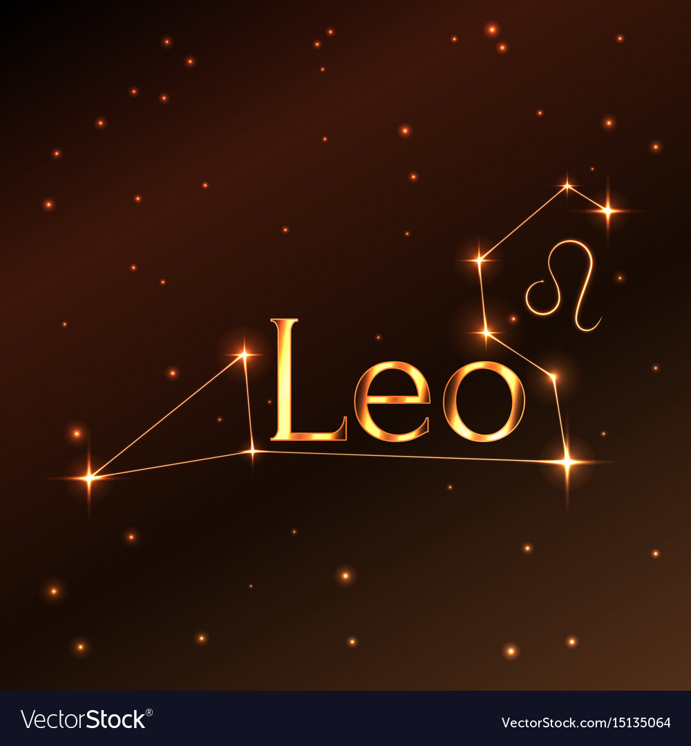 Fire symbol of leo zodiac sign horoscope Vector Image