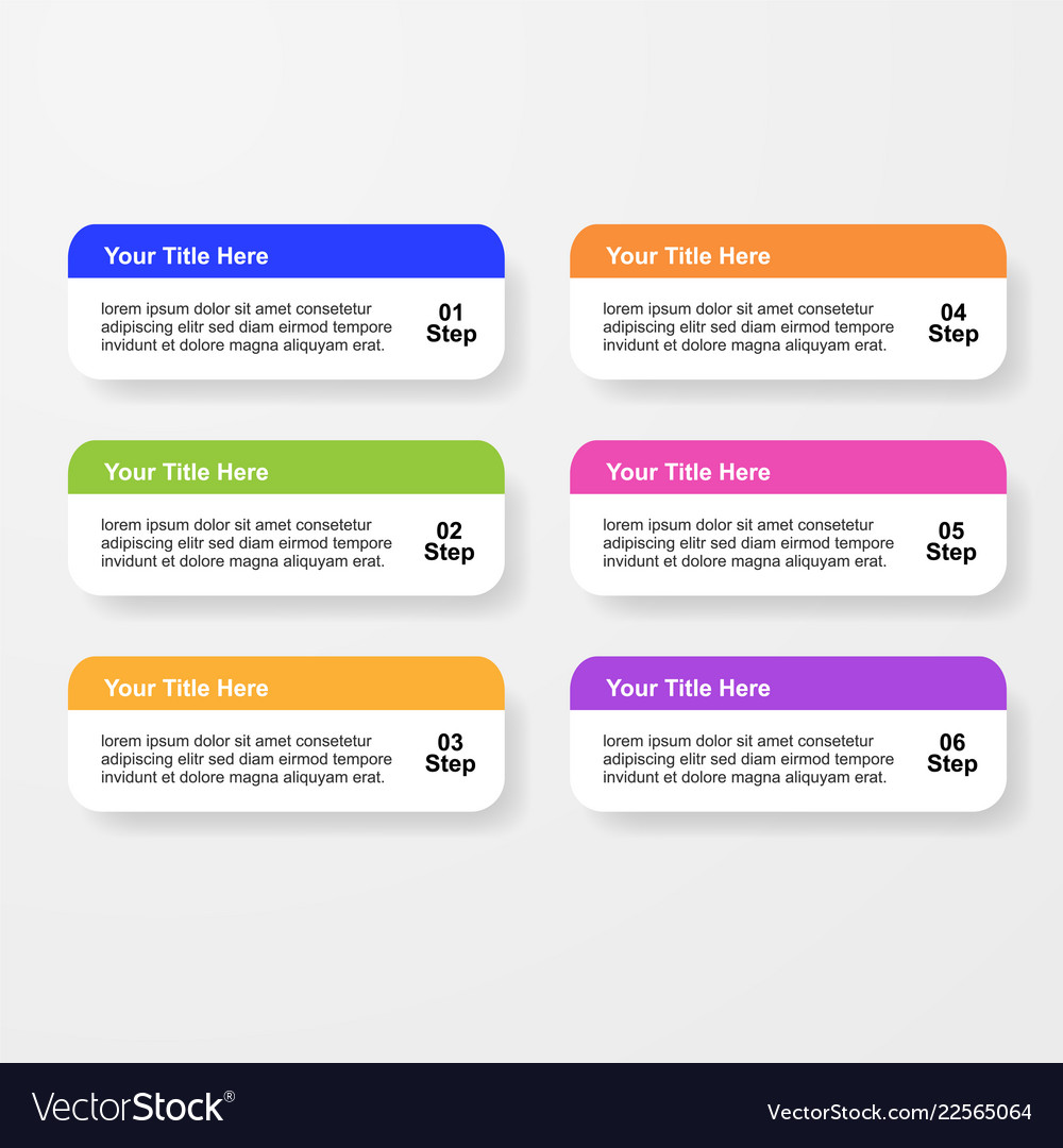 Infographic design template with option or step