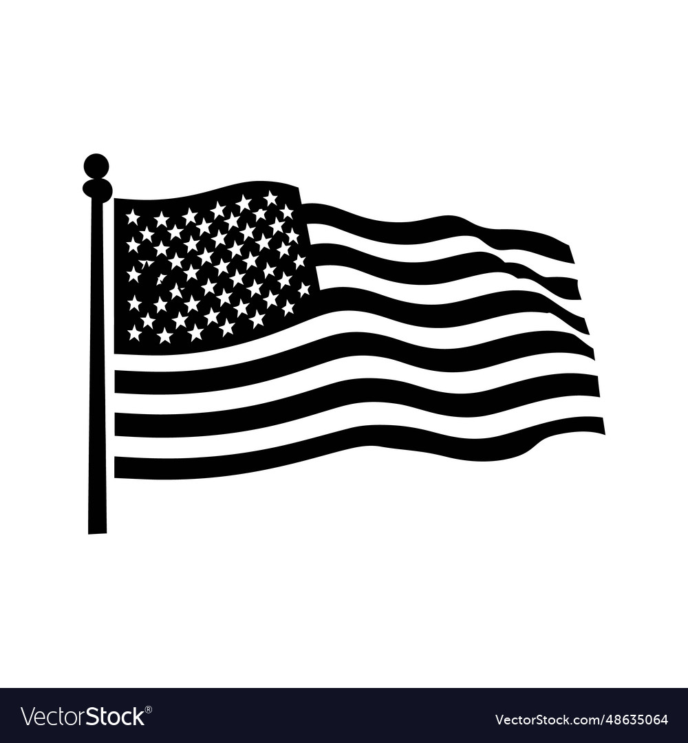 Liberty flag art vector image Liberty flag art