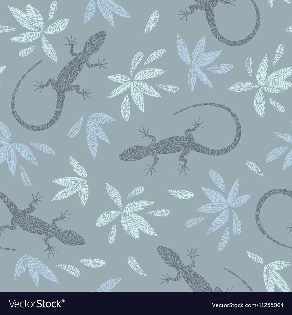 Lizard seamless pattern
