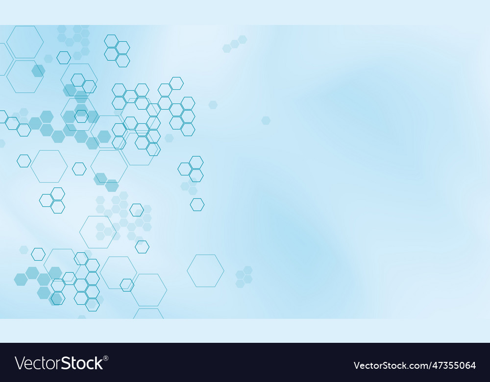 Medical concept with hexagonal pattern background vector image Medical concept with hexagonal pattern background