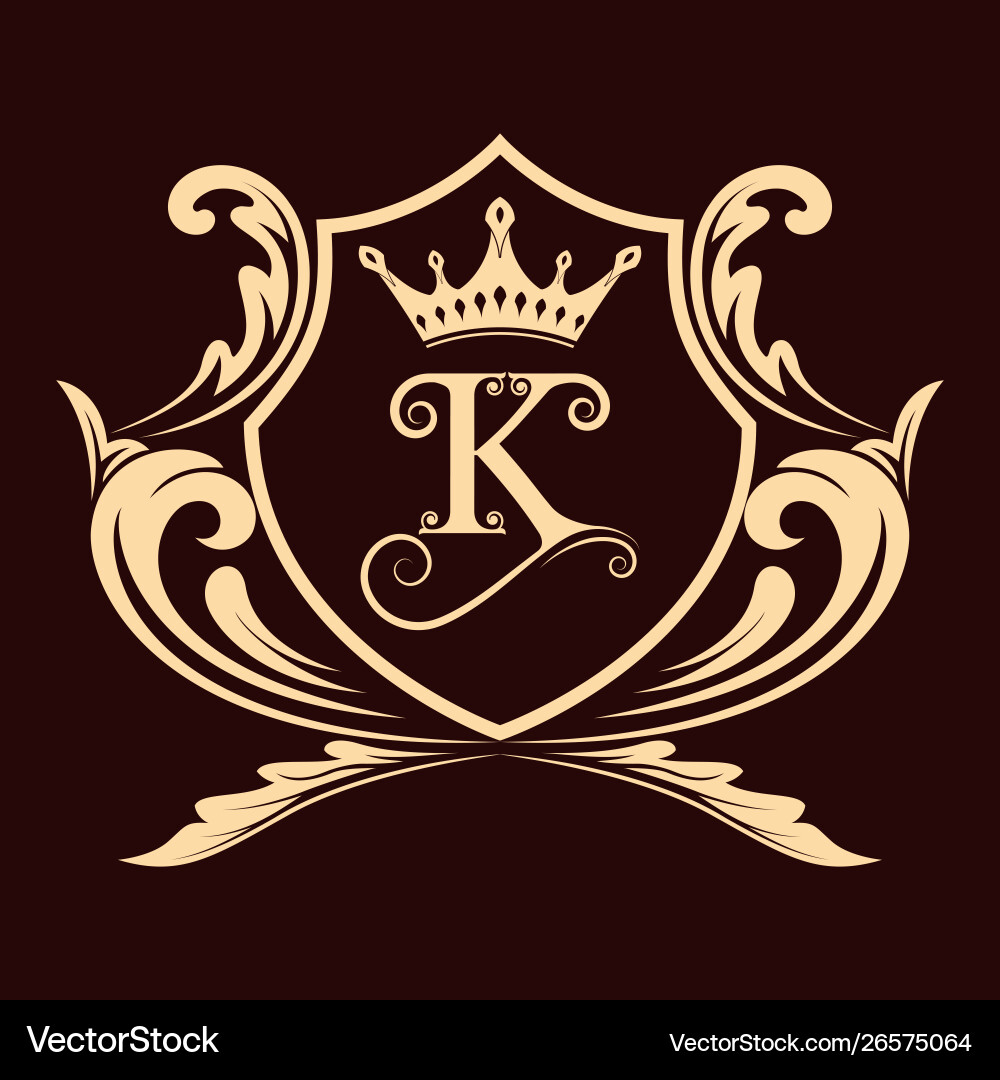 Monogram luxury frame Royalty Free Vector Image