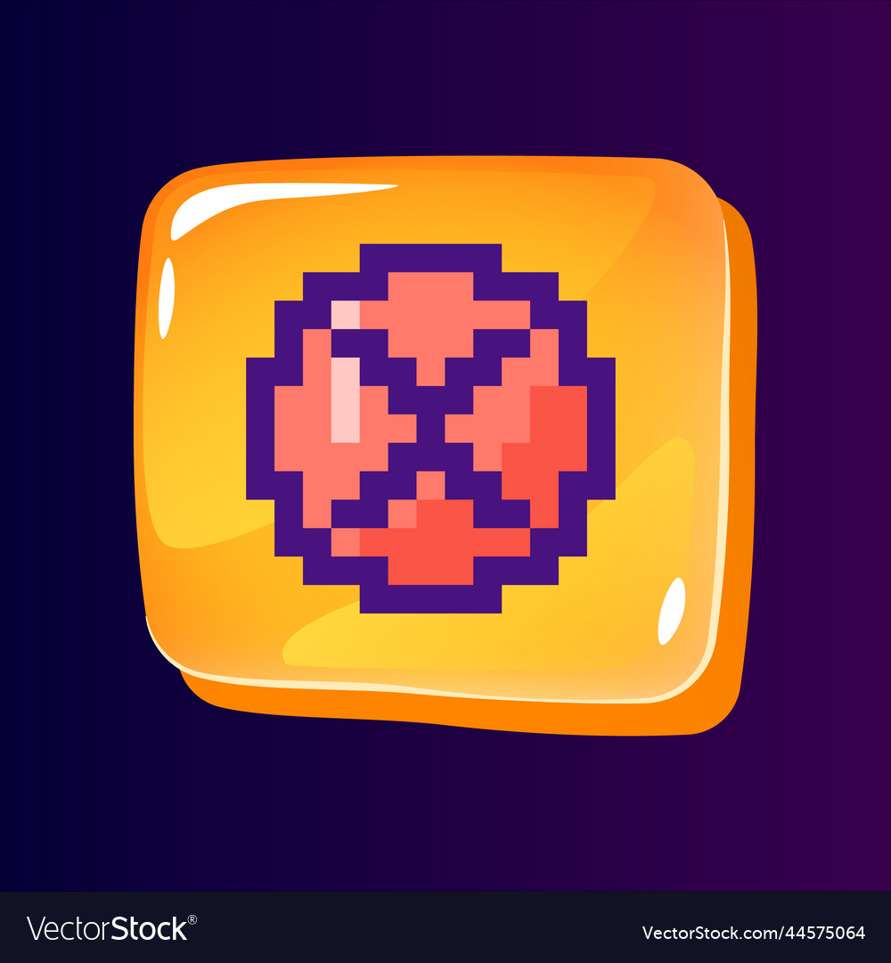 Multiplication action glossy ui button vector image Multiplication action glossy ui button