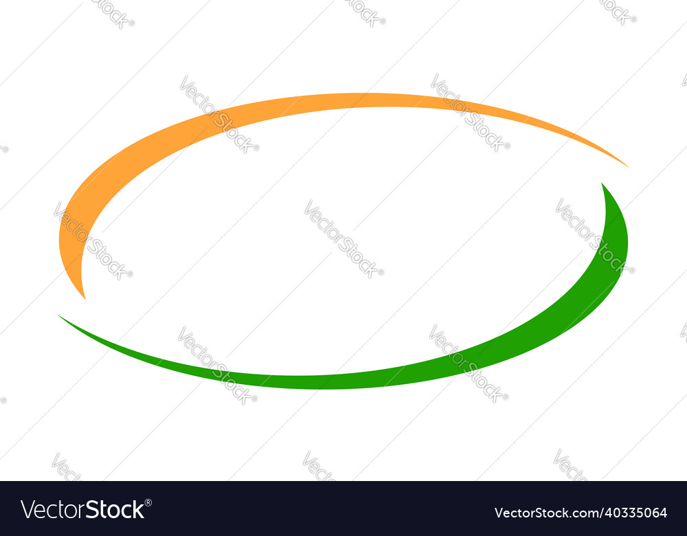 Oval ellipse empty blank circular banner shape vector image Oval ellipse empty blank circular banner shape