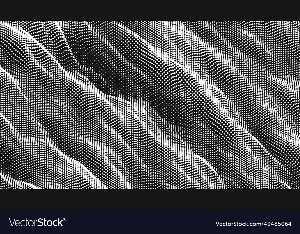 Point wave diagonal texture abstract dot vector image Point wave diagonal texture abstract dot