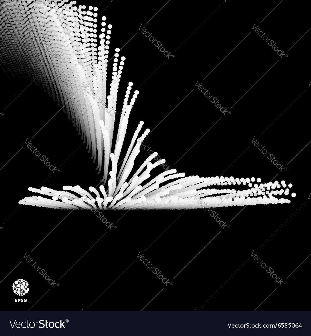 Techno abstract background with dots