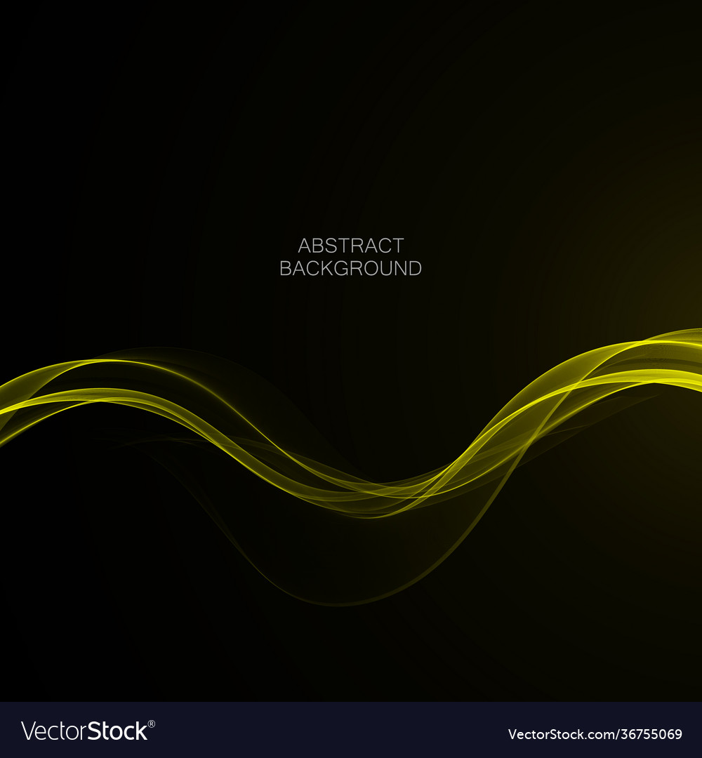 Abstract background gold wave design element vector image Abstract background gold wave design element