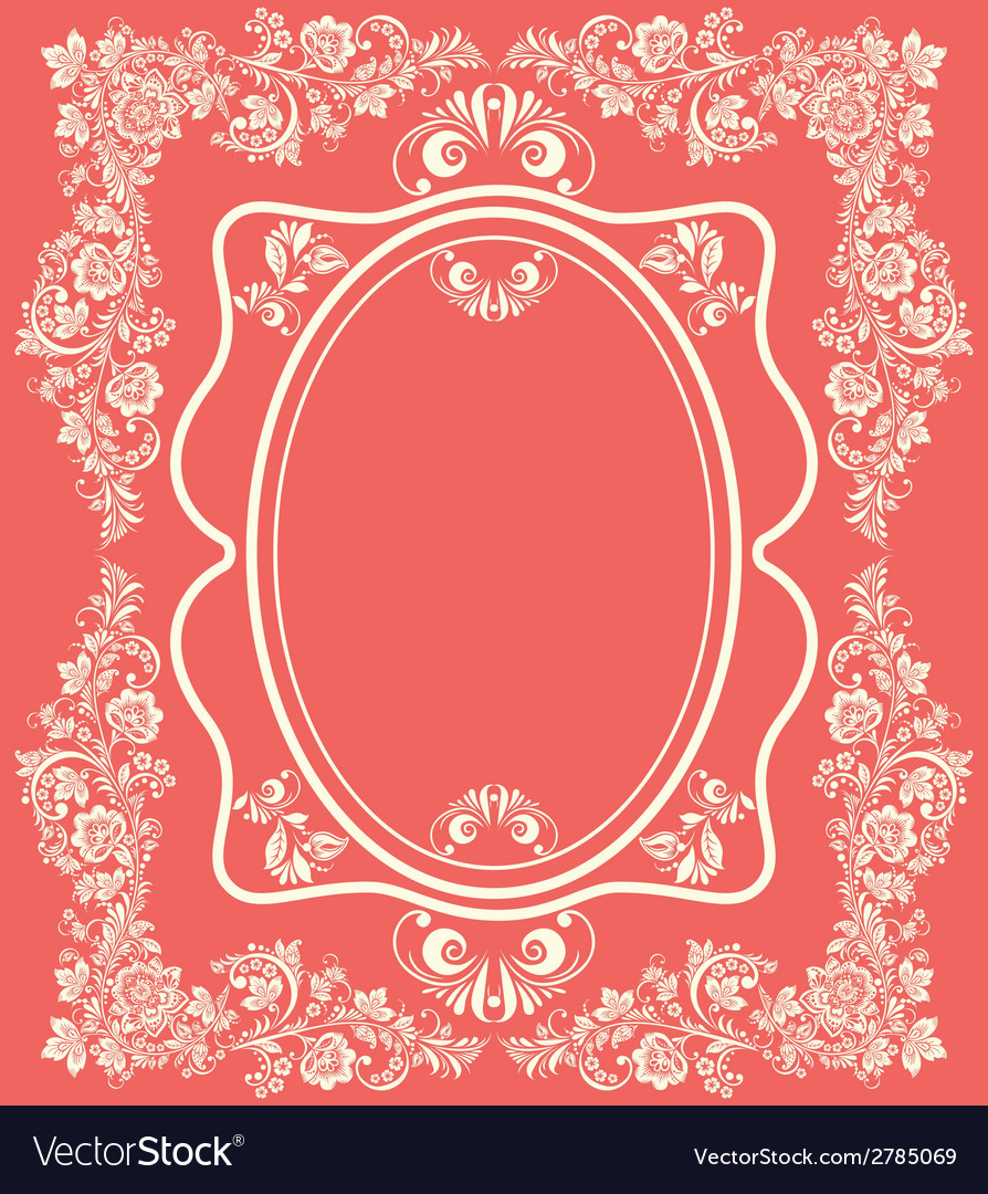 Background of floral pattern with traditional