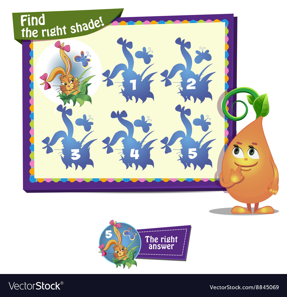 Find right shade Royalty Free Vector Image - VectorStock